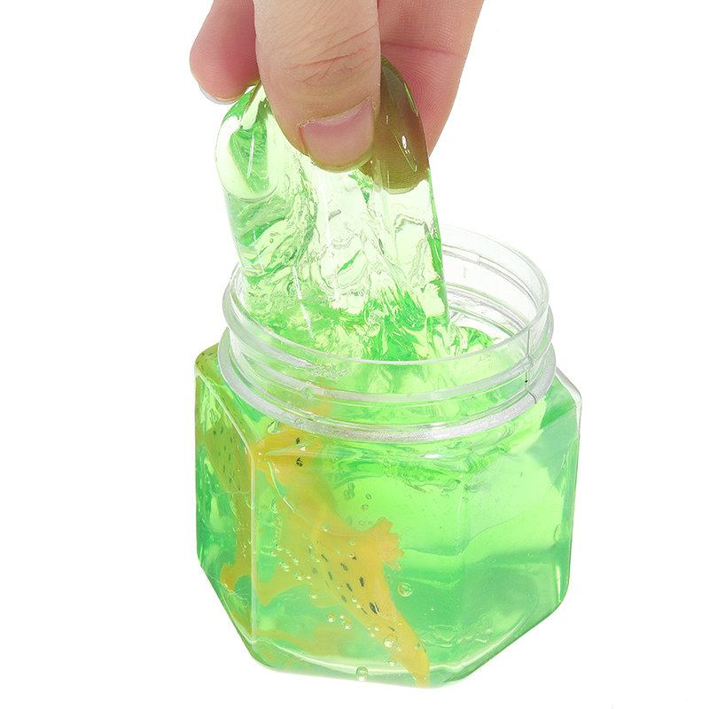 Δώρο Παιχνίδι Πλαστελίνης Dinosaur Crystal Slime Hex Διαφανές Πηλό Diy