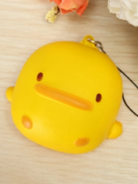 Δώρο Παιχνιδιών Kawaii Squishy Yellow Duck Μαλακό Χαριτωμένο Λουράκι Τηλεφωνικής Τσάντας