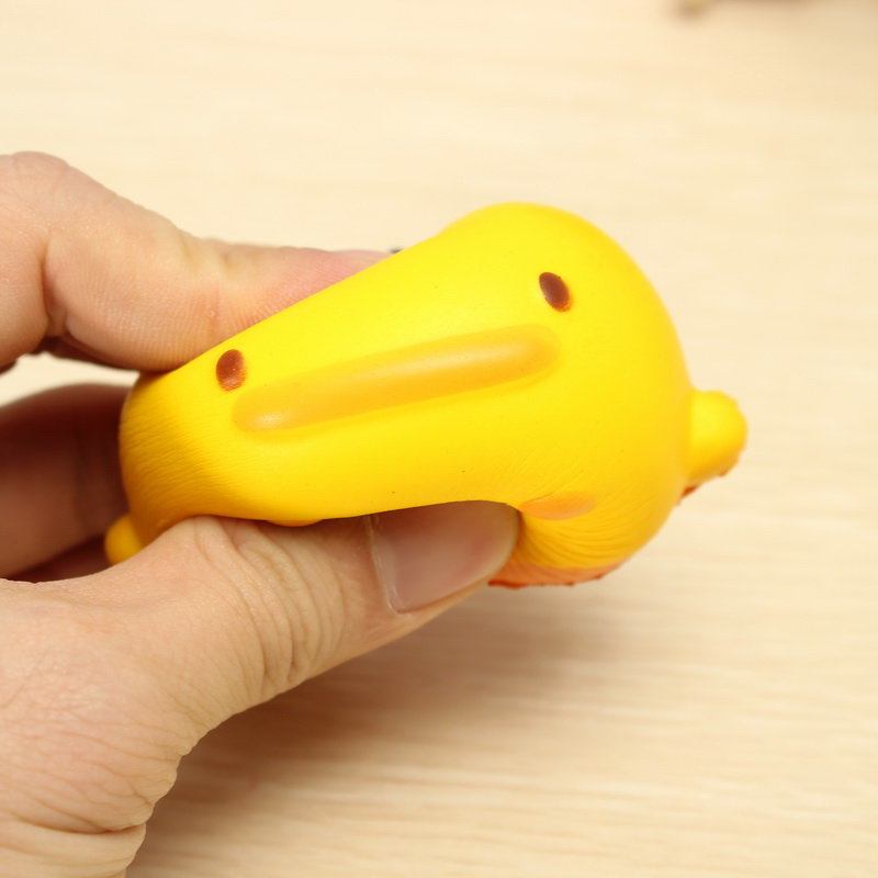 Δώρο Παιχνιδιών Kawaii Squishy Yellow Duck Μαλακό Χαριτωμένο Λουράκι Τηλεφωνικής Τσάντας