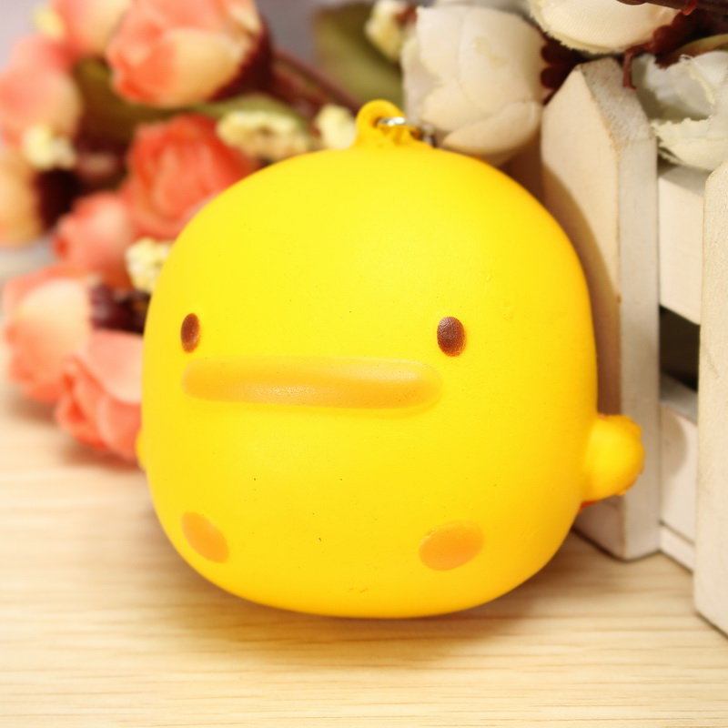 Δώρο Παιχνιδιών Kawaii Squishy Yellow Duck Μαλακό Χαριτωμένο Λουράκι Τηλεφωνικής Τσάντας