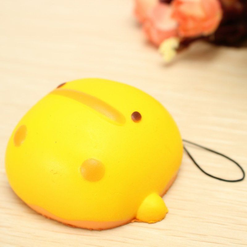 Δώρο Παιχνιδιών Kawaii Squishy Yellow Duck Μαλακό Χαριτωμένο Λουράκι Τηλεφωνικής Τσάντας