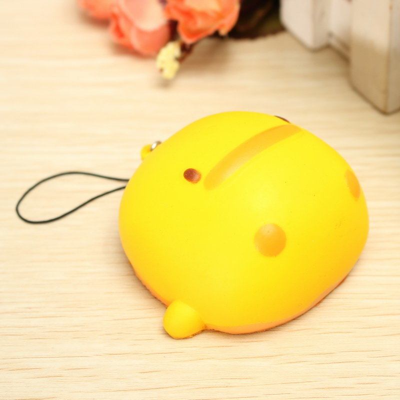 Δώρο Παιχνιδιών Kawaii Squishy Yellow Duck Μαλακό Χαριτωμένο Λουράκι Τηλεφωνικής Τσάντας