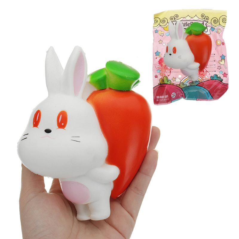 Δώρο Συλλογής Kawaii Radish Rabbit Squishy Toy Slow Rising With Packaging Collection