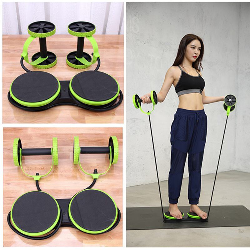 Double Wheel Ab Roller Sport Core Fitness Εξοπλισμός Κοιλιακών Ασκήσεων Εκπαιδευτής Αδυνατίσματος Μέσης Προπονητές Στο Σπίτι Γυμναστήριο