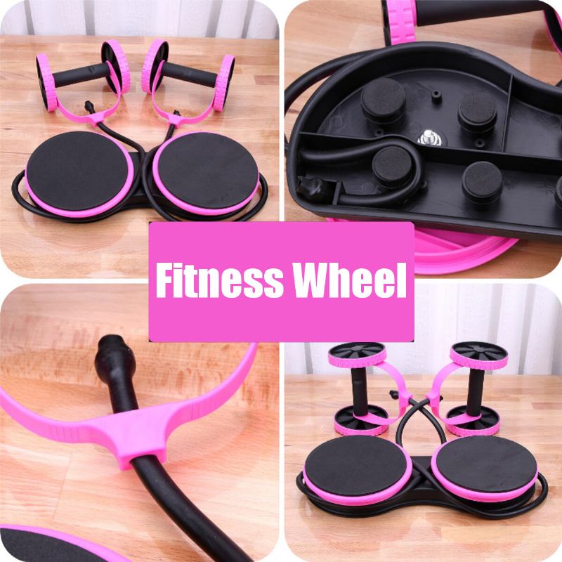 Double Wheel Ab Roller Sport Core Fitness Εξοπλισμός Κοιλιακών Ασκήσεων Εκπαιδευτής Αδυνατίσματος Μέσης Προπονητές Στο Σπίτι Γυμναστήριο