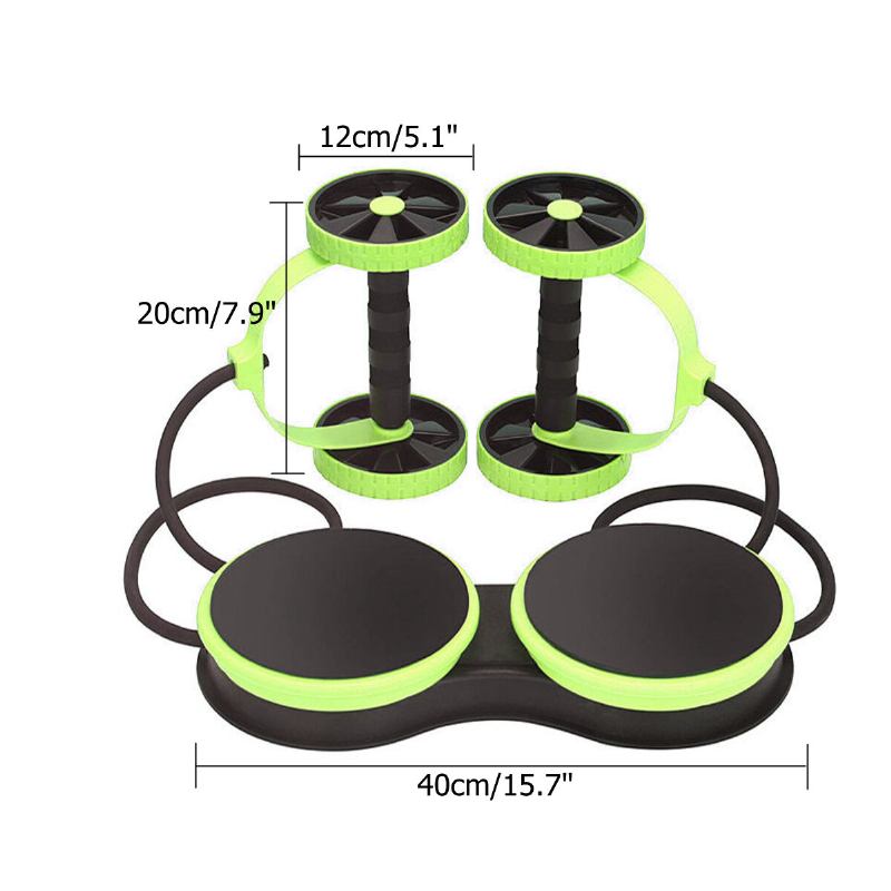 Double Wheel Ab Roller Sport Core Fitness Εξοπλισμός Κοιλιακών Ασκήσεων Εκπαιδευτής Αδυνατίσματος Μέσης Προπονητές Στο Σπίτι Γυμναστήριο