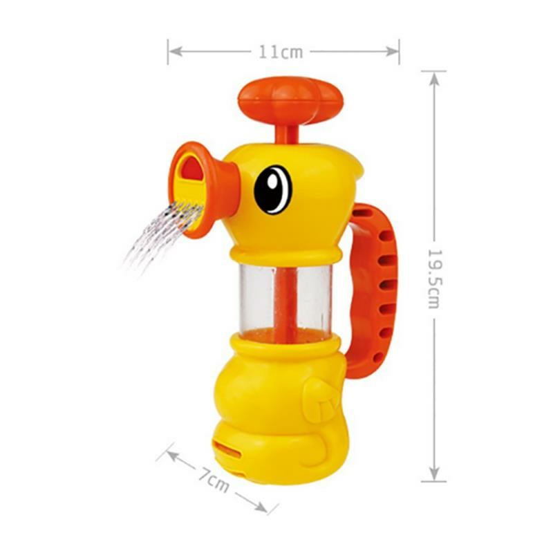 Εγχειρίδιο Cikoo Children Summer Bathing Water Pumping Small Yellow Duck Cute Toys Bath