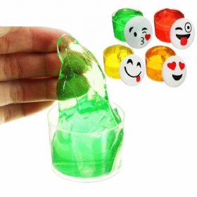 Emoji Face Slime Cup Μπουκάλι Κρυστάλλινη Λάσπη Random Kids Adults Δώρο Ανακουφιστικό Από Το Άγχος Παιχνίδι Αποσυμπίεσης