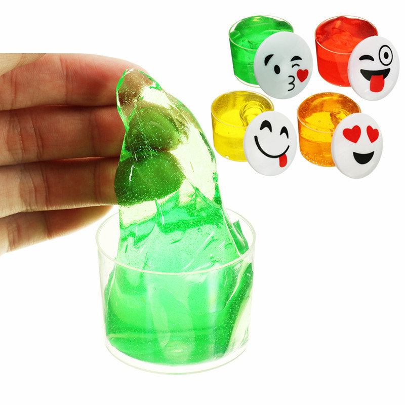 Emoji Face Slime Cup Μπουκάλι Κρυστάλλινη Λάσπη Random Kids Adults Δώρο Ανακουφιστικό Από Το Άγχος Παιχνίδι Αποσυμπίεσης