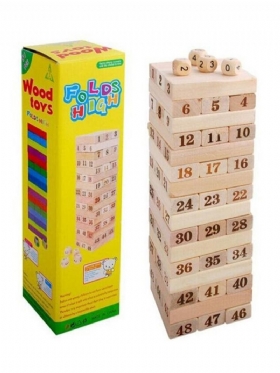 Επιτραπέζια Παιχνίδια Domino Tower Game Tree Stacker Ξύλινα Για Παιδικά Εκπαιδευτικά Δώρο Για Παιδιά