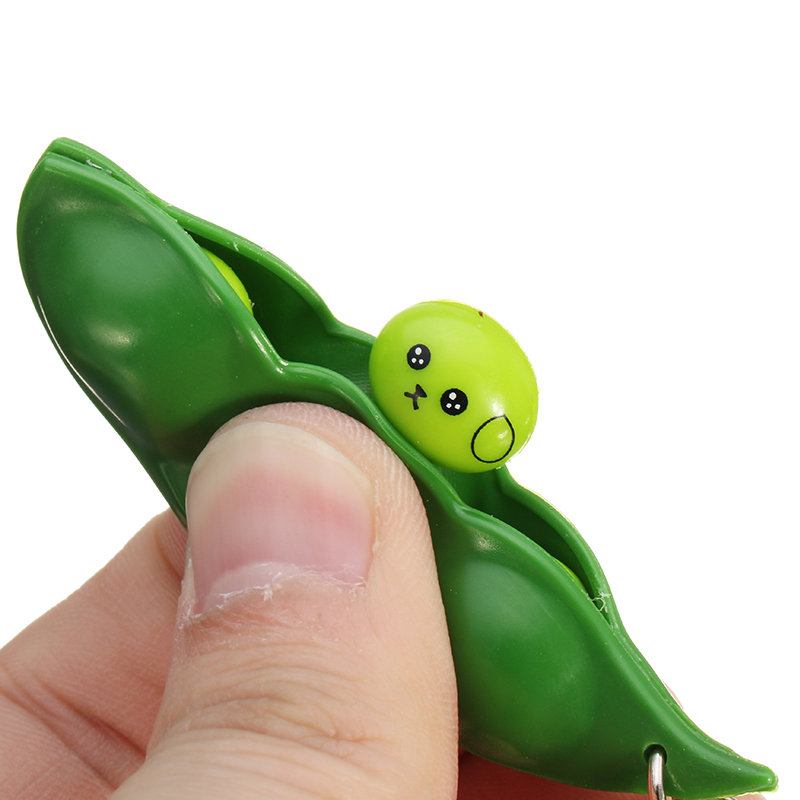 Extrusion Bean Toy Mini Squishy Soft Toys Μενταγιόν Anti Stress Ball Squeeze Gadgets