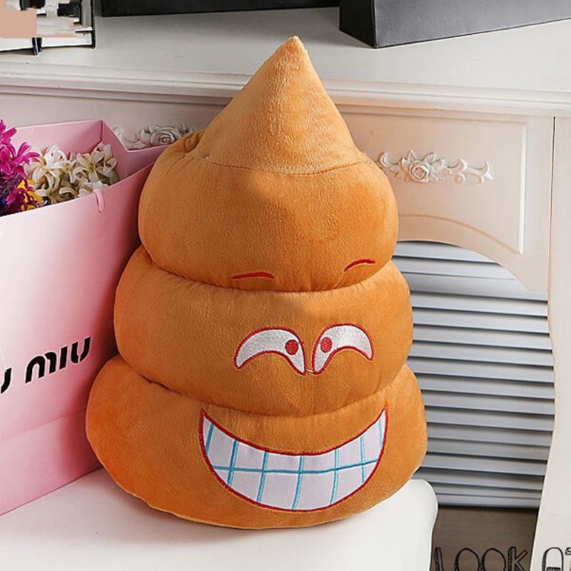 Funny Poo Shape Throw Μαξιλάρι Κούκλες Κρεβάτι Καρέκλα Καναπέ Βαμβακερό