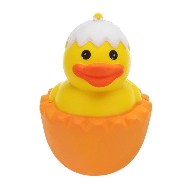 Γελοιογραφία Yellow Duck Squishy Slow Rising With Packaging Collection Gift Μαλακό Παιχνίδι