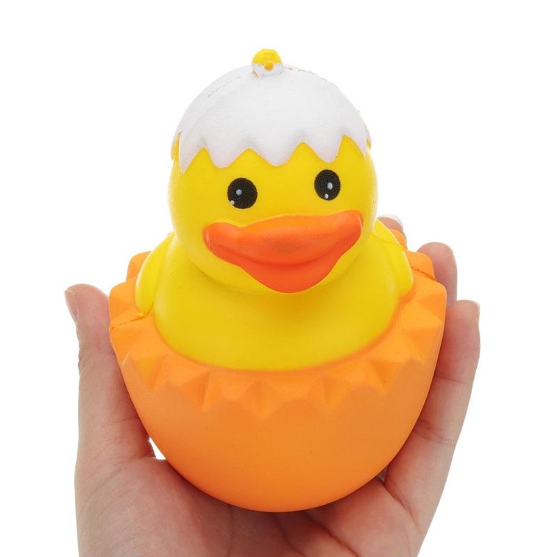 Γελοιογραφία Yellow Duck Squishy Slow Rising With Packaging Collection Gift Μαλακό Παιχνίδι