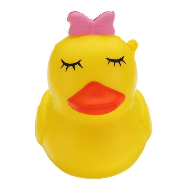 Γελοιογραφία Yellow Duck Squishy Slow Rising With Packaging Collection Gift Μαλακό Παιχνίδι