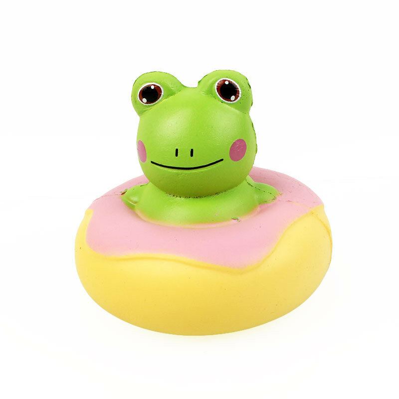 Kawaii Frog Duck Squishy Slow Rising With Packaging Collection Gift Μαλακό Παιχνίδι