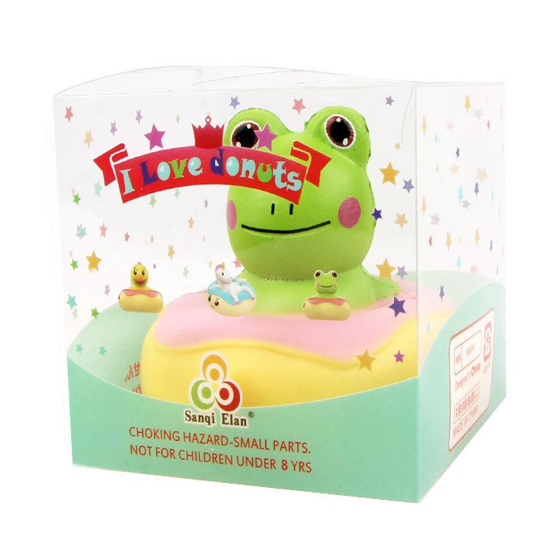 Kawaii Frog Duck Squishy Slow Rising With Packaging Collection Gift Μαλακό Παιχνίδι