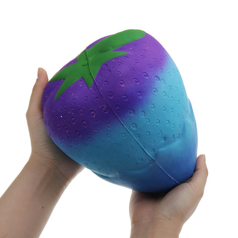 Kawaii Huge Strawberry Squishy Cute Soft Giant Solw Ανερχόμενο Παιχνίδι Με Συσκευασία