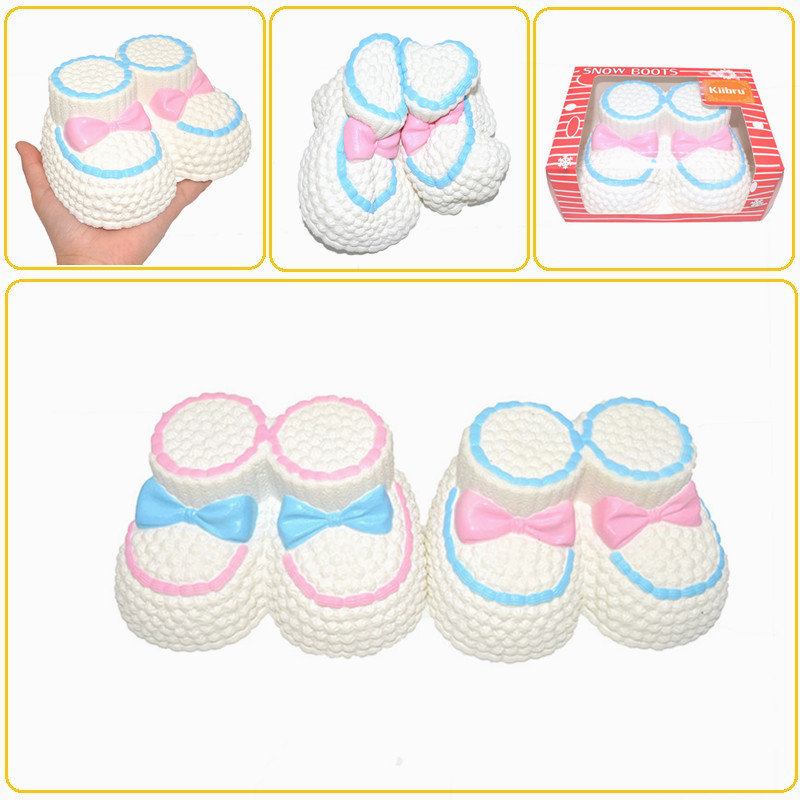 Kiibru Squishy Jumbo Snow Boots 16cm Slow Rising Original Packaging Collection Gift Decor Toy