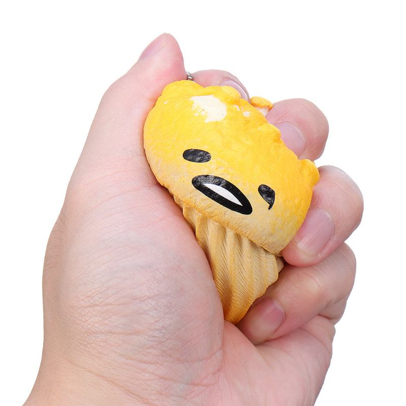 Lazy Egg Cupcake Squishy Toy Που Ανεβαίνει Αργά Με Τη Συσκευασία