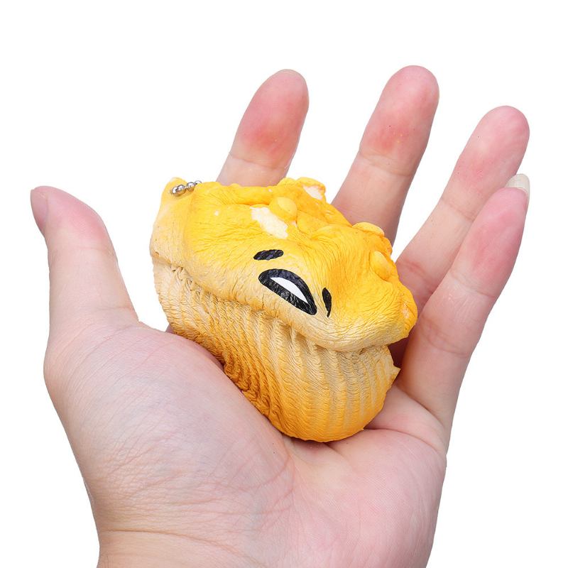 Lazy Egg Cupcake Squishy Toy Που Ανεβαίνει Αργά Με Τη Συσκευασία