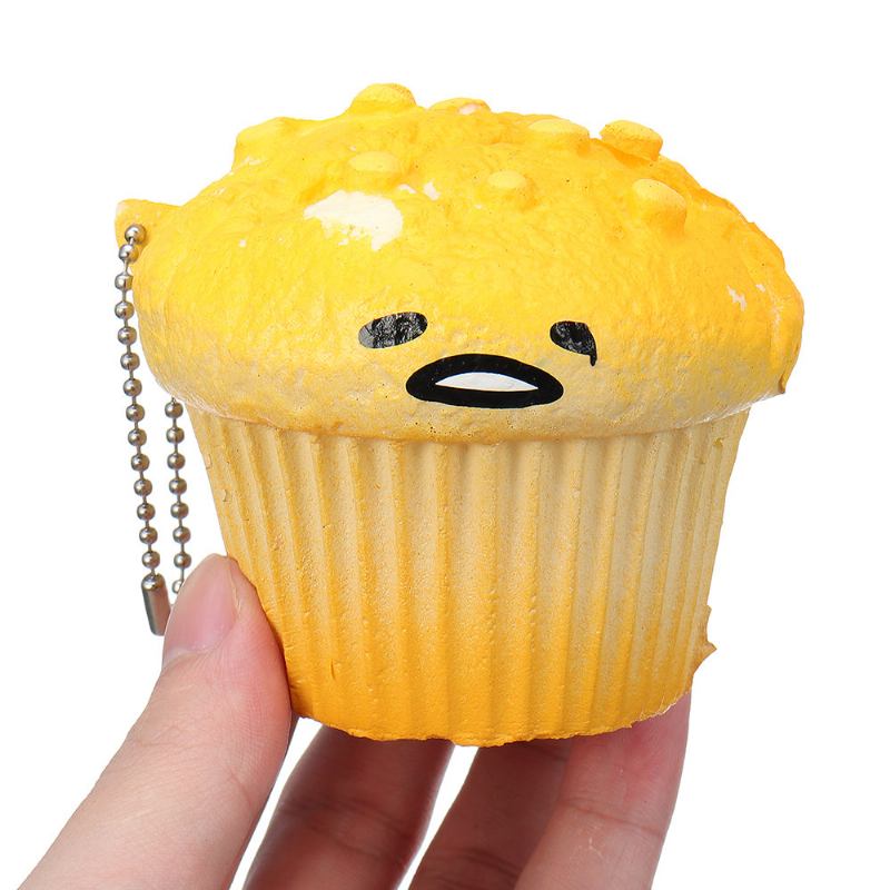 Lazy Egg Cupcake Squishy Toy Που Ανεβαίνει Αργά Με Τη Συσκευασία