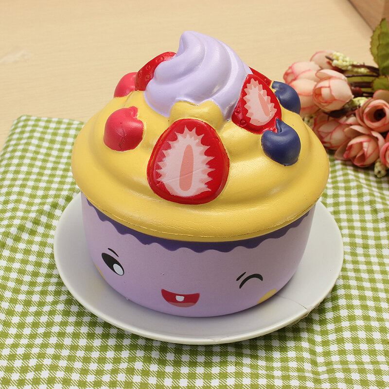 Leilei Squishy Strawberry Ice Cream Cup Cupcake Slow Rising Original Packaging Collection Δώρο