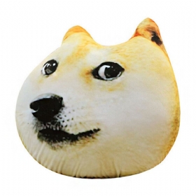 Λούτρινο 3d Printed Samoyed Husky Doge Dog Throw Μαξιλάρι Alaska Dog Cushion
