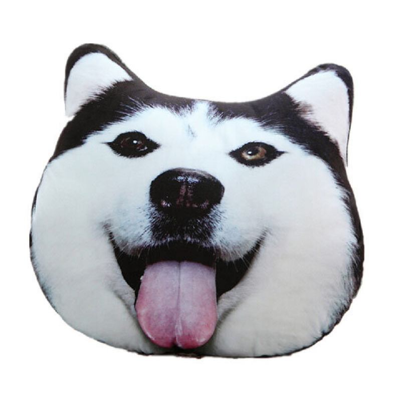 Λούτρινο 3d Printed Samoyed Husky Doge Dog Throw Μαξιλάρι Alaska Dog Cushion