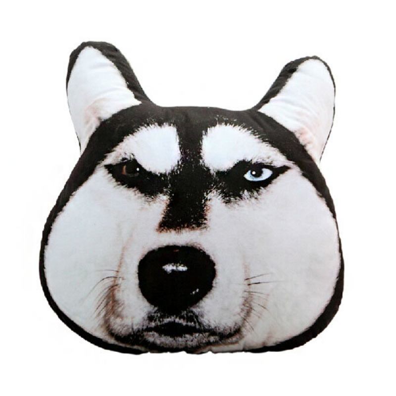 Λούτρινο 3d Printed Samoyed Husky Doge Dog Throw Μαξιλάρι Alaska Dog Cushion