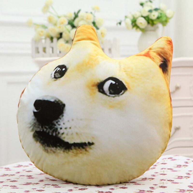 Λούτρινο 3d Printed Samoyed Husky Doge Dog Throw Μαξιλάρι Alaska Dog Cushion