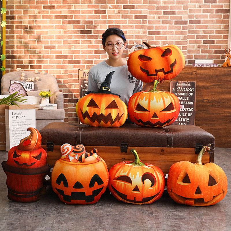 Μαξιλάρι Led Halloween Pumpkin Σπίτι Διακοσμητικό Παιδικό Δώρο Μαλακό Pp Βαμβακερό Βελούδινο Παιχνίδι