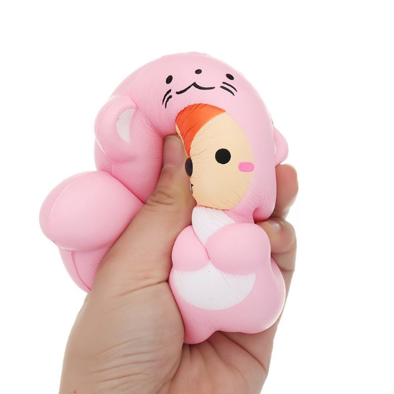 Μαλακό Παιχνίδι Δώρου Kawaii Tail Bear Squishy Slow Rising With Packaging Collection Gift