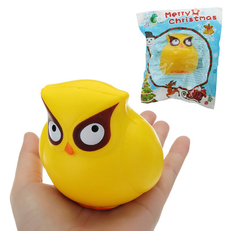 Μαλακό Παιχνίδι Με Συσκευασία Δώρου Yellow Owl Squishy Slow Rising Collection