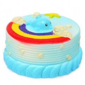 Οχι Οχι Squishy Jumbo Ocean Rainbow Cake Dolphin Star Slow Rising Αρχική Συσκευασία Ντεκόρ Παιχνίδι Δώρου