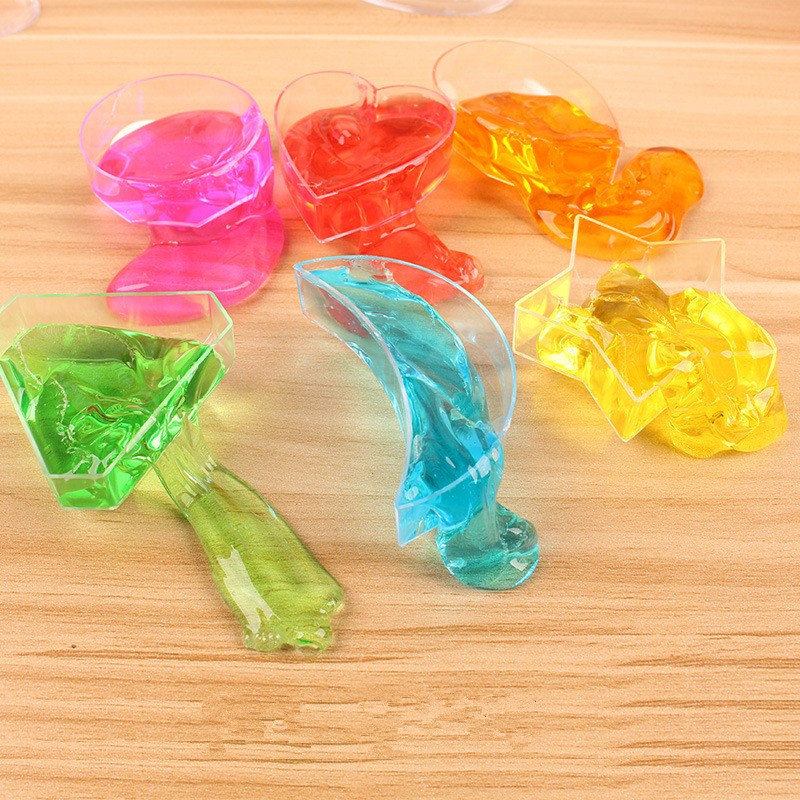 Παιχνίδι Δώρου 6 Τμχ Crystal Diamond Star Slime Jelly Plasticine Stress Relief