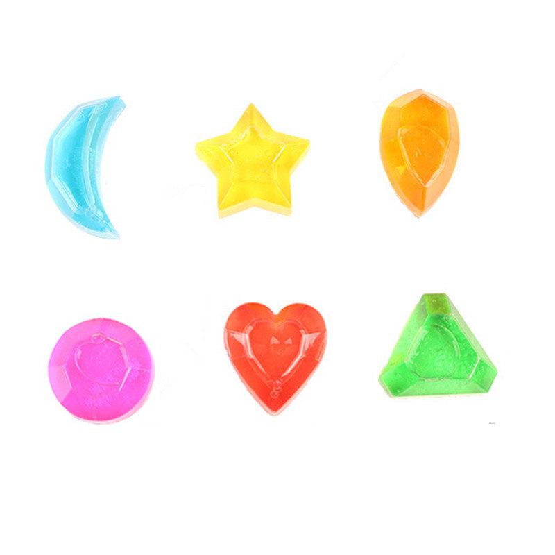 Παιχνίδι Δώρου 6 Τμχ Crystal Diamond Star Slime Jelly Plasticine Stress Relief