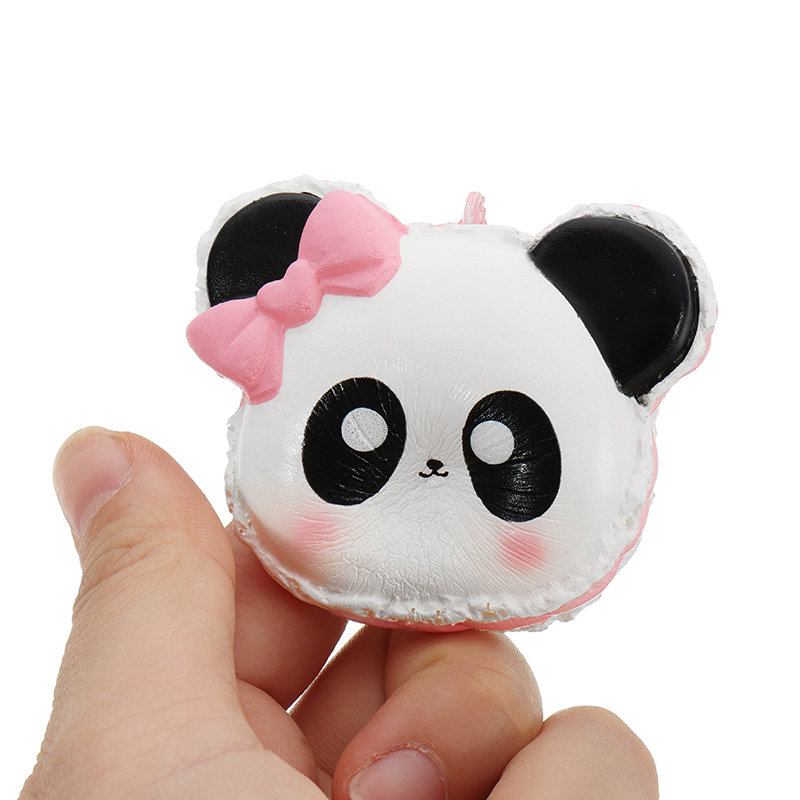 Panda Face Head Squishy Slow Rising With Packaging Collection Gift Μαλακό Παιχνίδι