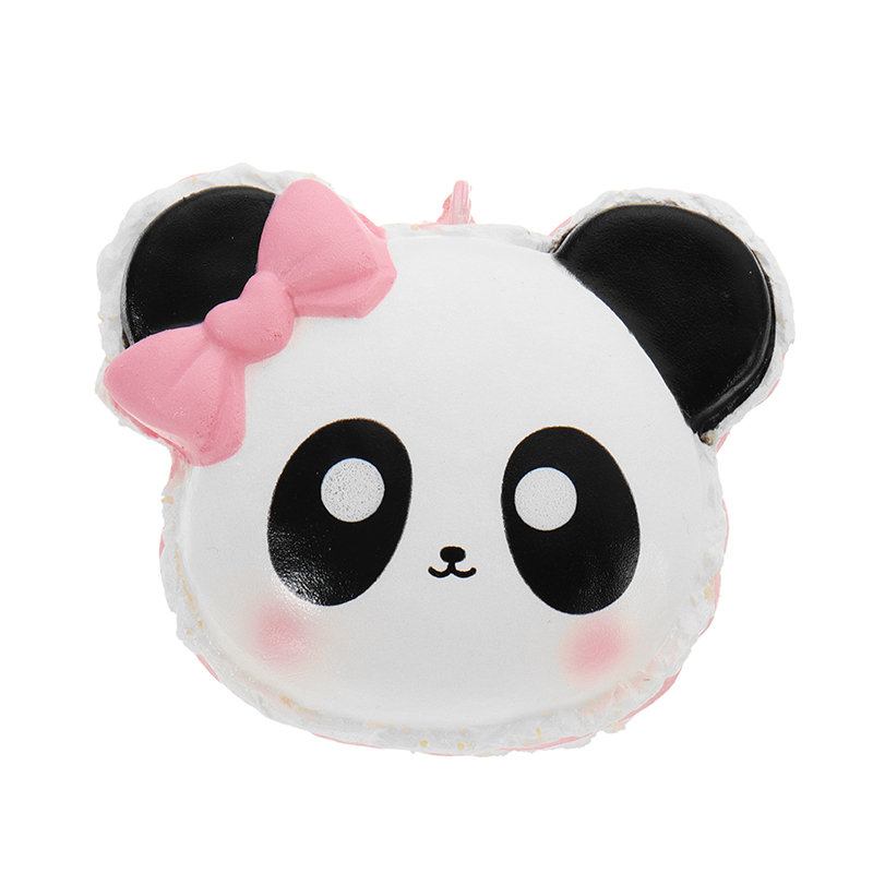 Panda Face Head Squishy Slow Rising With Packaging Collection Gift Μαλακό Παιχνίδι