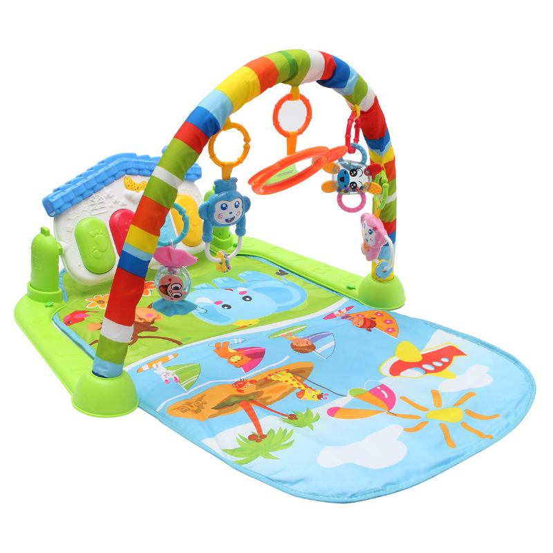 Πολυλειτουργικό 3 Σε 1 Νεογέννητο Μωρό Play Mat Music Piano Fitness Gym Activity Mat