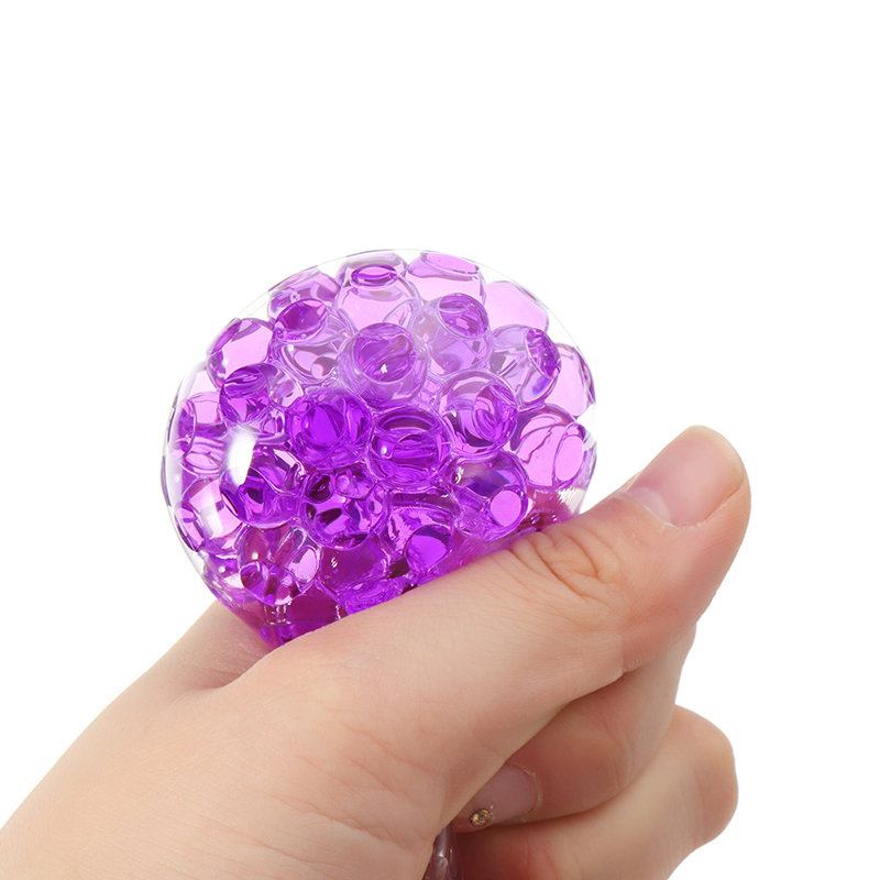 Πολύχρωμο Tofu Mesh Squishy Stress Reliever Ball Διασκεδαστικό Δώρο