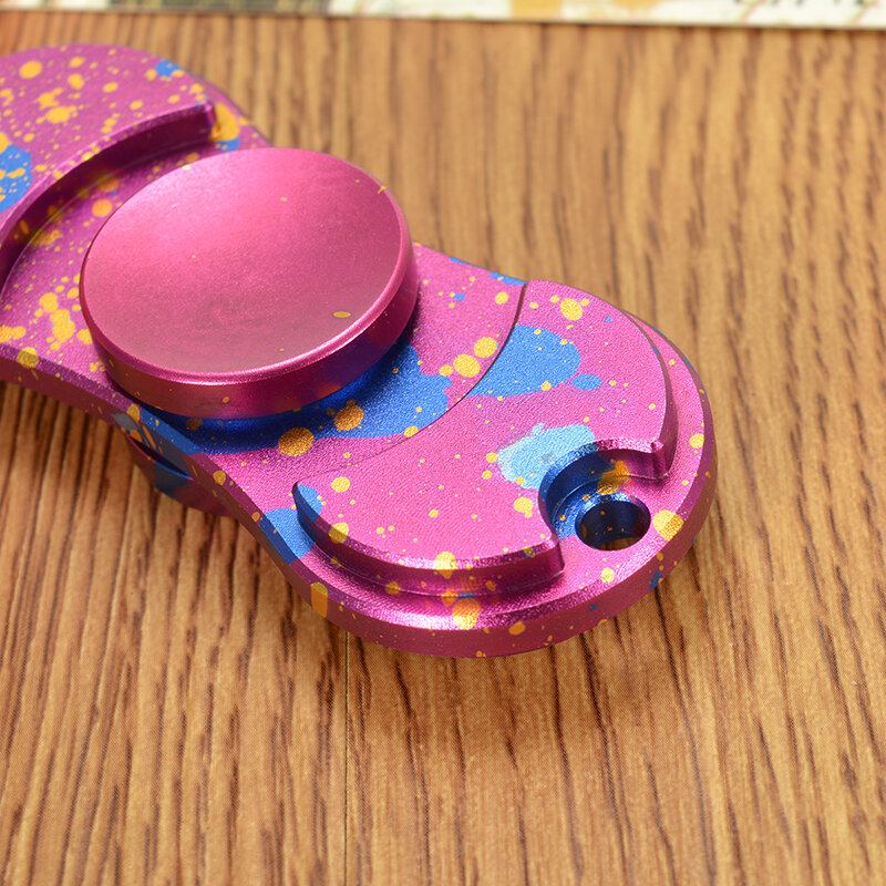 Retro Camouflage Dazzle Fidget Hand Spinner Adhd Austim Fingertips Fingers Gyro Reduce Stress