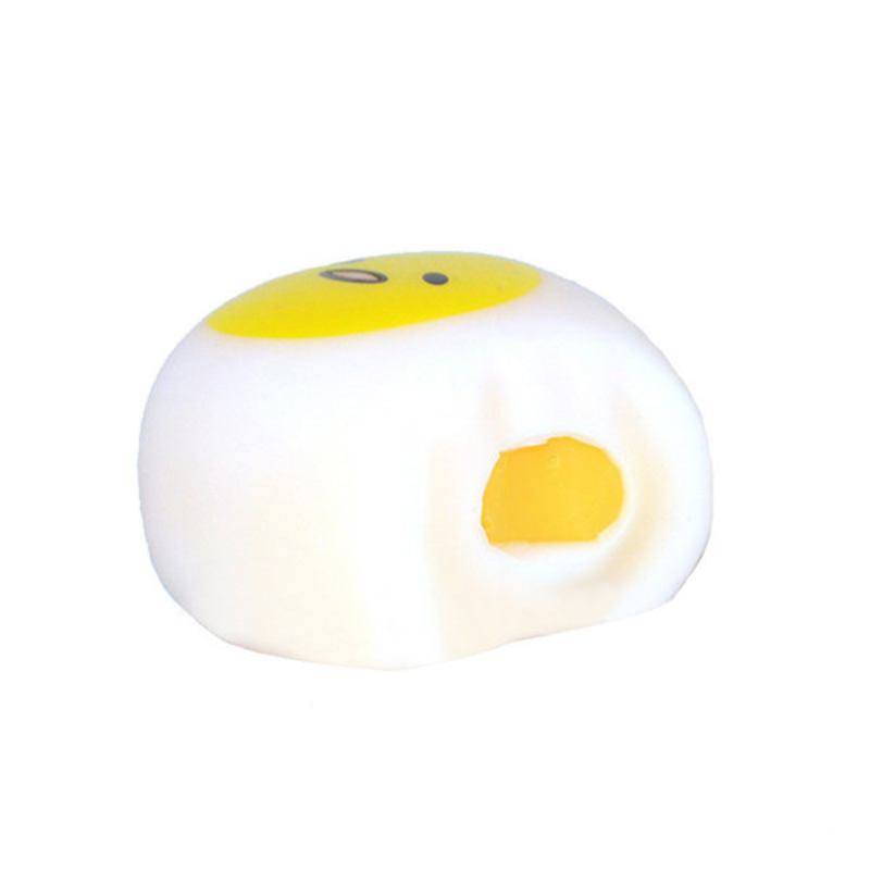 Squeeze Lazy Egg Yelk Reliever Stress Phone Bag String Strend 4cm With Strand