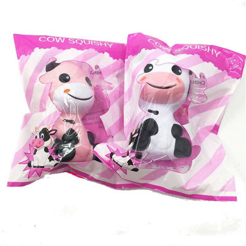 Squishy Baby Cow Jumbo 14cm Slow Rising With Packaging Animals Collection Gift Decor Toy