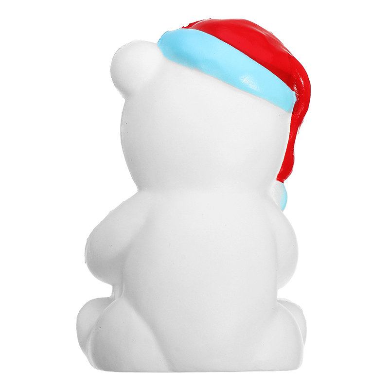 Squishy Christmas Bear 11cm Δώρο Γλυκό Μαλακό Ανέβασμα Διακοσμητικό Παιχνίδι