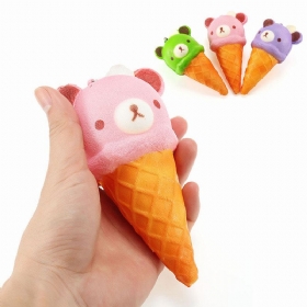 Squishy Ice Cream Bear Soft Slow Rising Collection Διακόσμηση Squish Squeeze Παιχνίδι