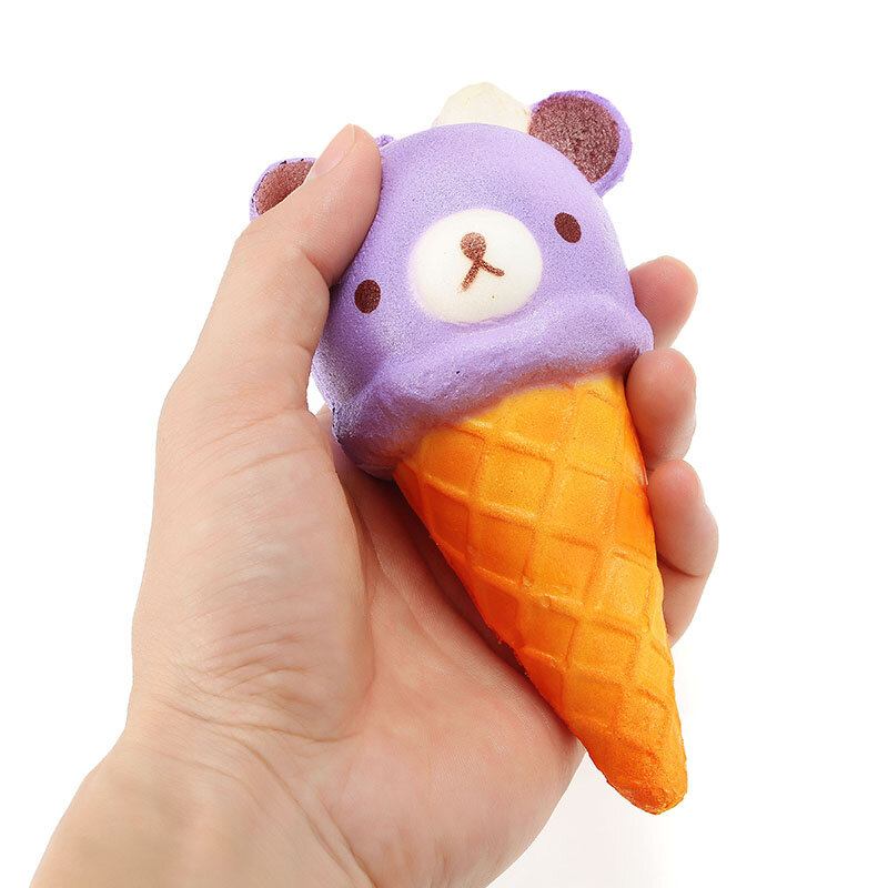 Squishy Ice Cream Bear Soft Slow Rising Collection Διακόσμηση Squish Squeeze Παιχνίδι