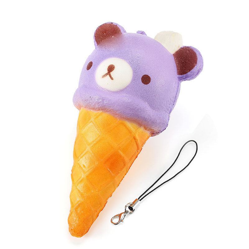 Squishy Ice Cream Bear Soft Slow Rising Collection Διακόσμηση Squish Squeeze Παιχνίδι