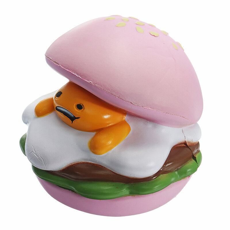 Squishy Lazy Egg Burger Slow Rising Cute Animals Cartoon Collection Gift Deocor Toy