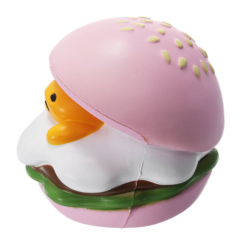 Squishy Lazy Egg Burger Slow Rising Cute Animals Cartoon Collection Gift Deocor Toy